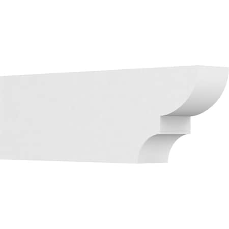 Ekena Millwork Standard Ridgewood Architectural Grade PVC Rafter Tail, 4"W X 8"H X 24"L RFTP04X08X24RID